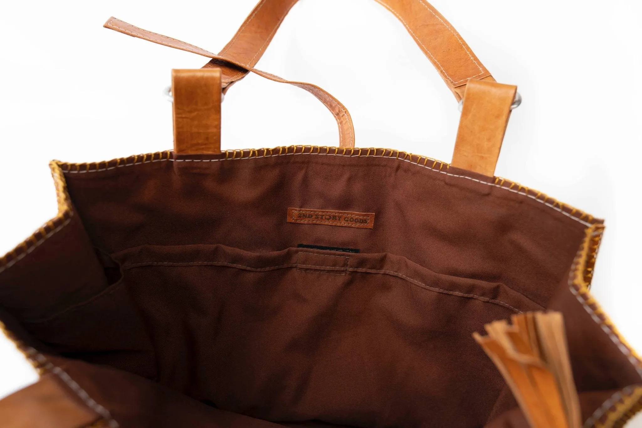 2nd Story Goods Goat Leather Tote