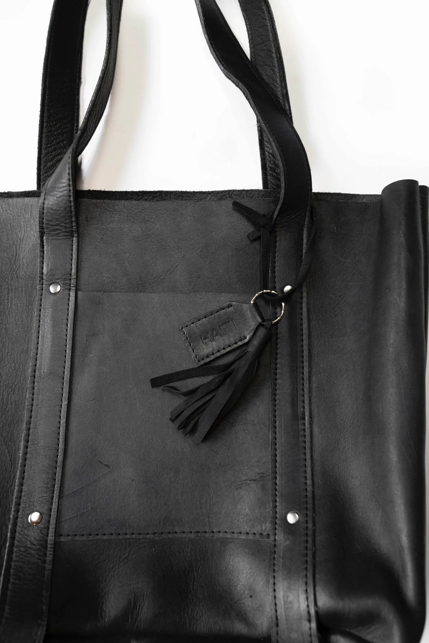 2nd Story Goods Large Raw Leather Tote