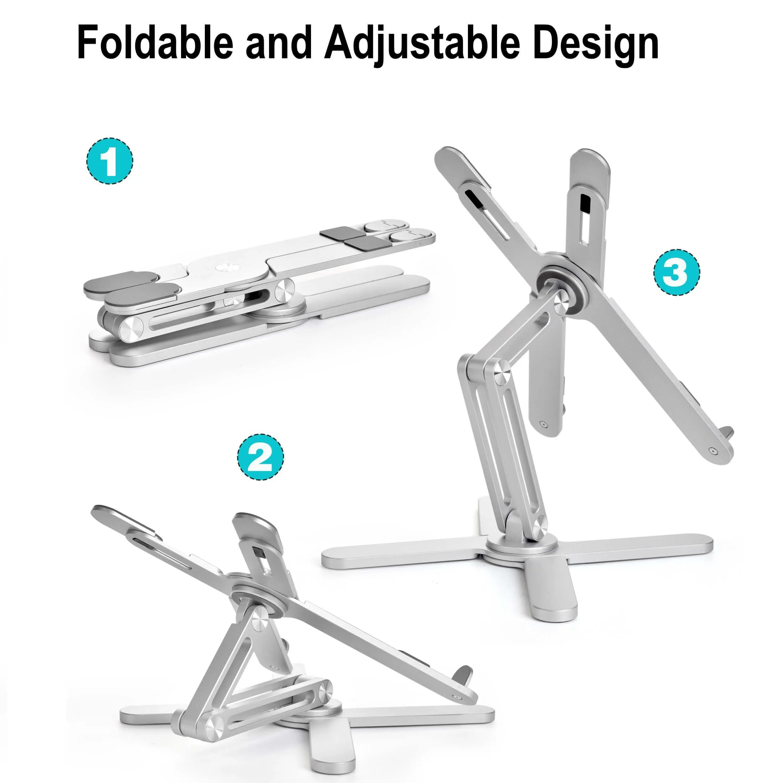 Aluminum Alloy 360 Rotating Laptop Stand