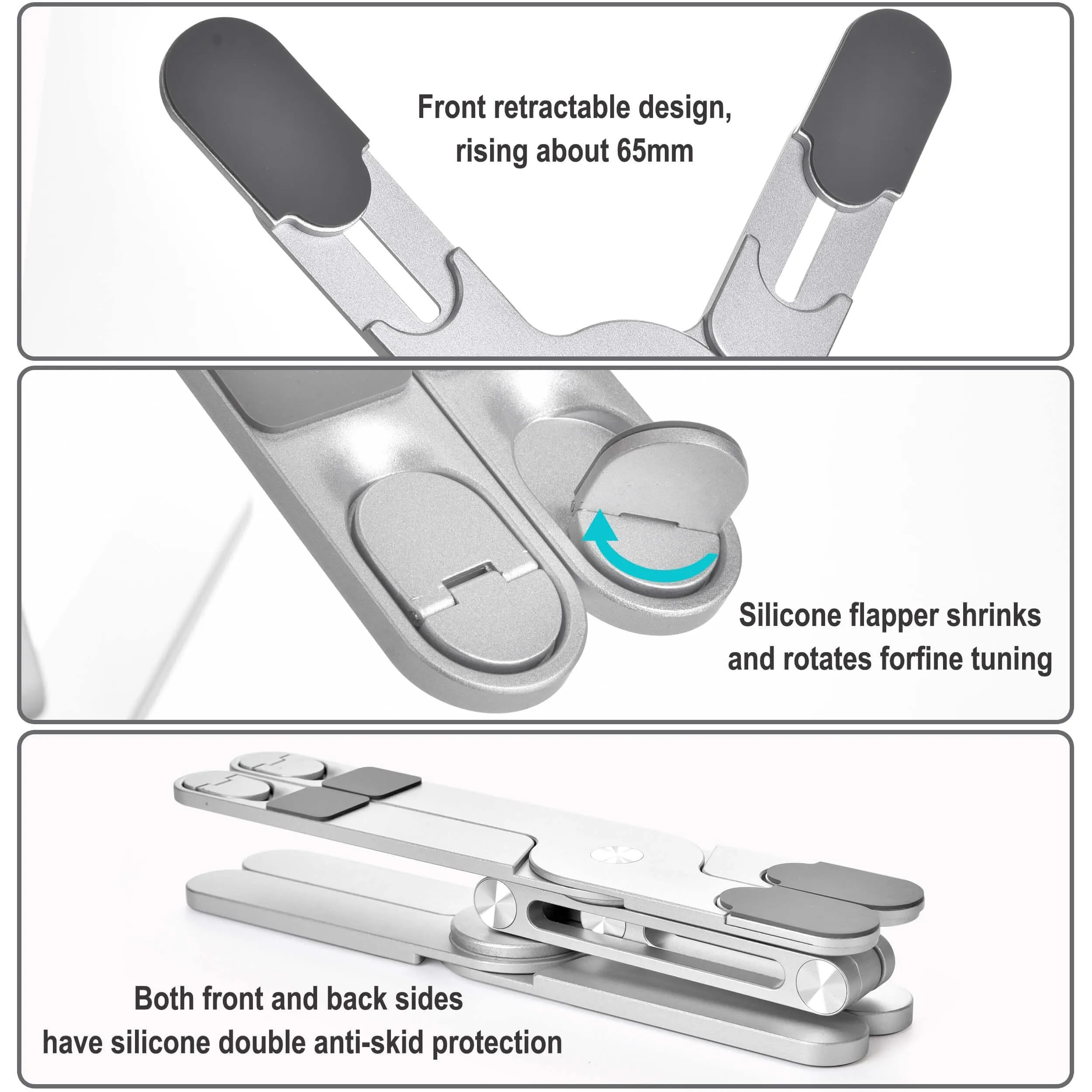Aluminum Alloy 360 Rotating Laptop Stand