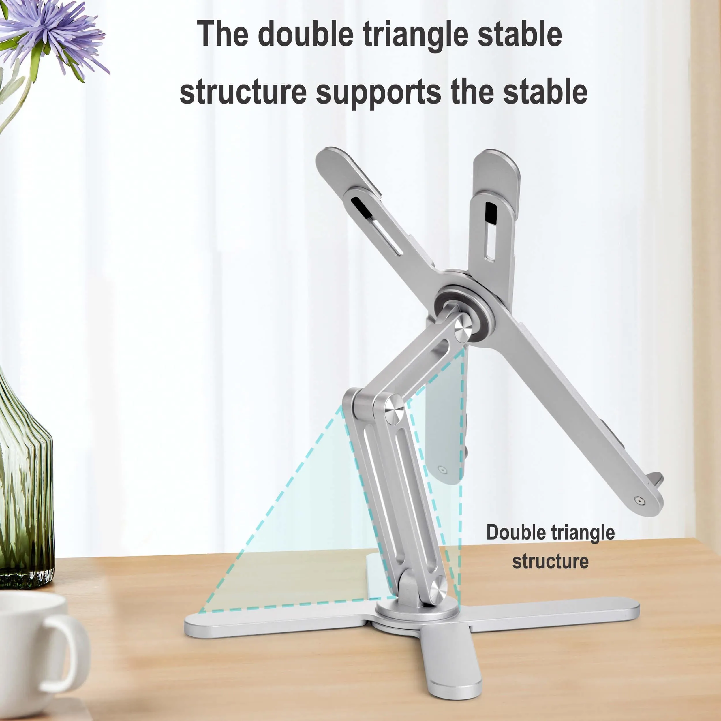 Aluminum Alloy 360 Rotating Laptop Stand