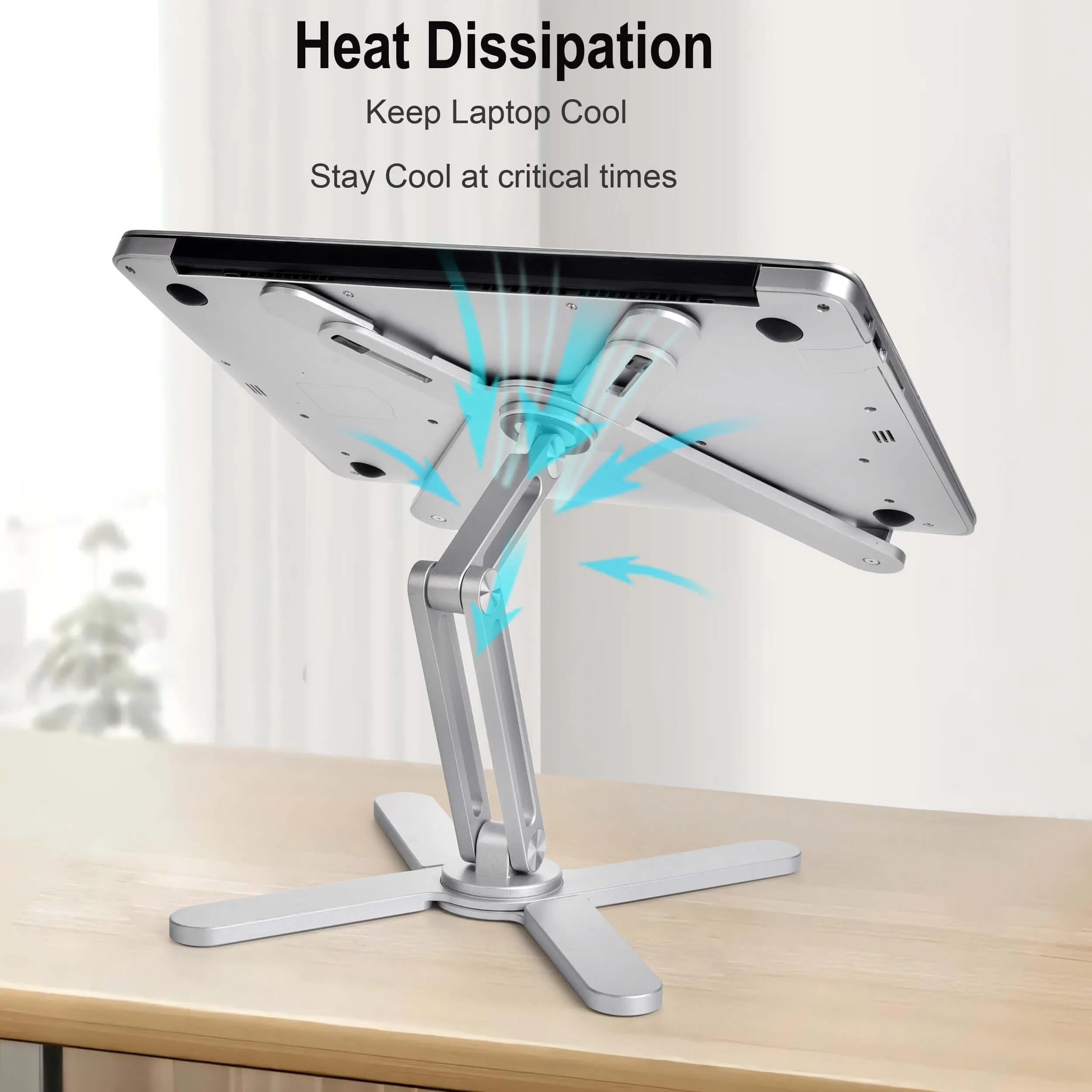 Aluminum Alloy 360 Rotating Laptop Stand