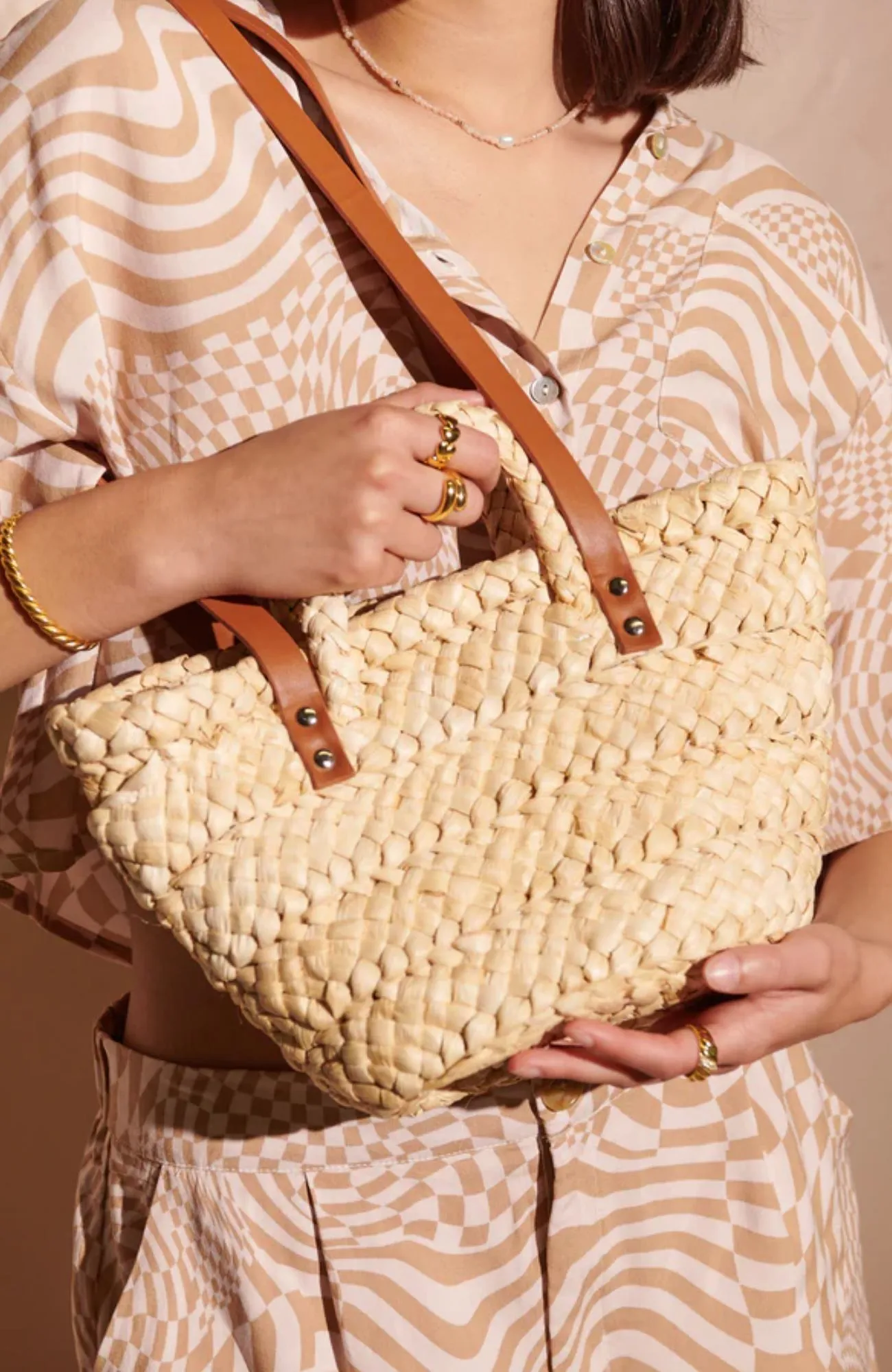 Annie Small Straw Bag Natural