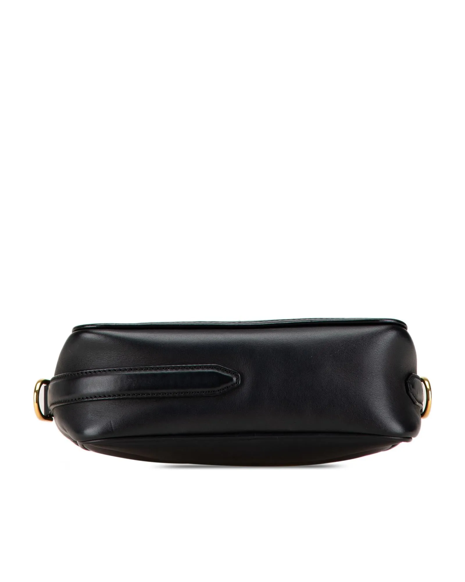 Calfskin Crossbody Camera Bag with Detachable Strap and Interior Pocket