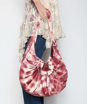 CHELSEA GIRL BAG IN TIE DYE MAGENTA SUEDE