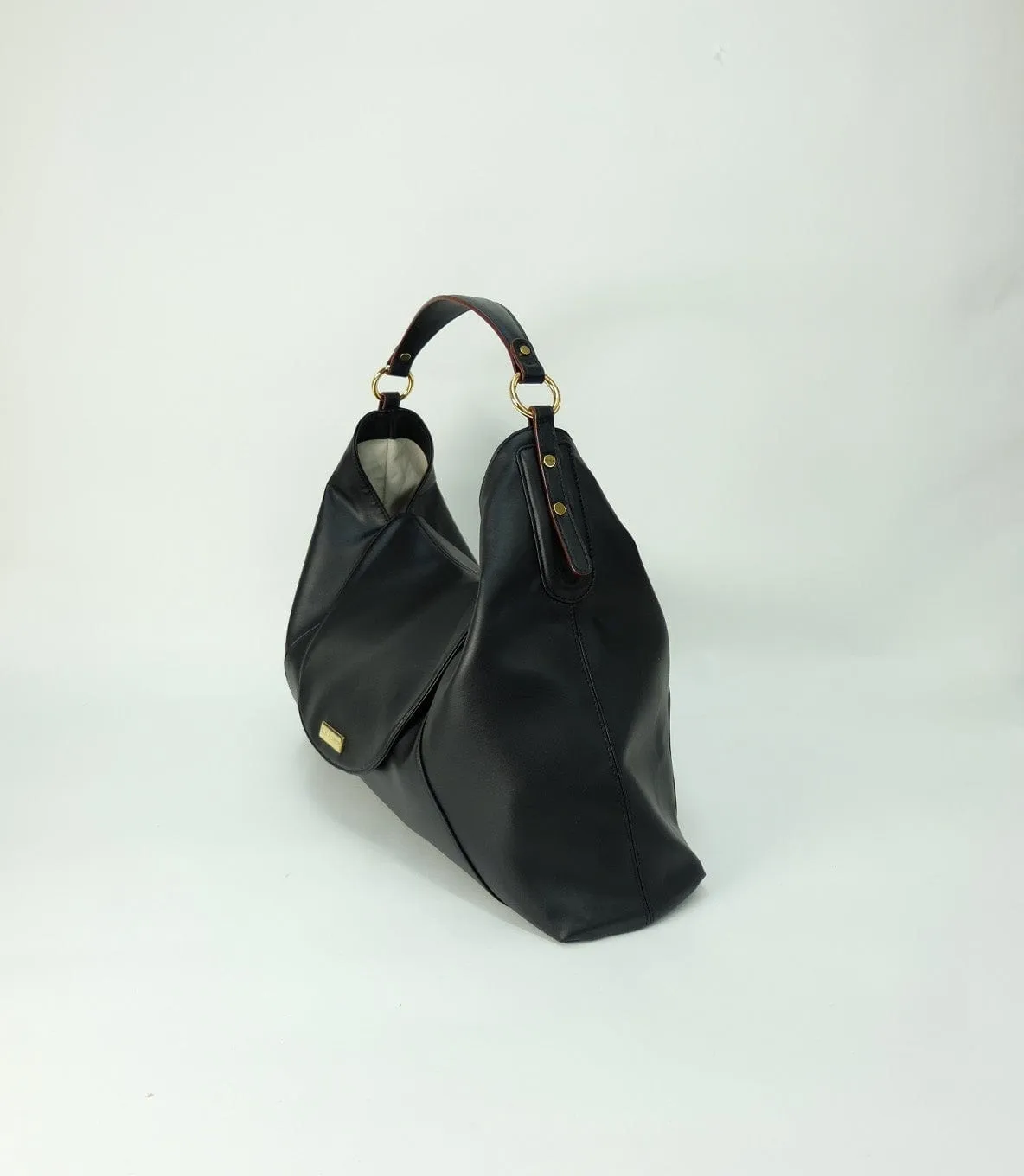 Downing Cactus Leather Vegan Bag | Black