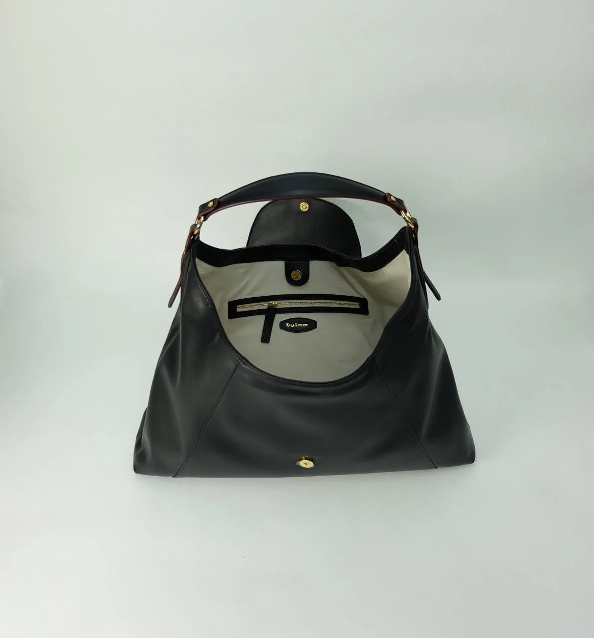 Downing Cactus Leather Vegan Bag | Black