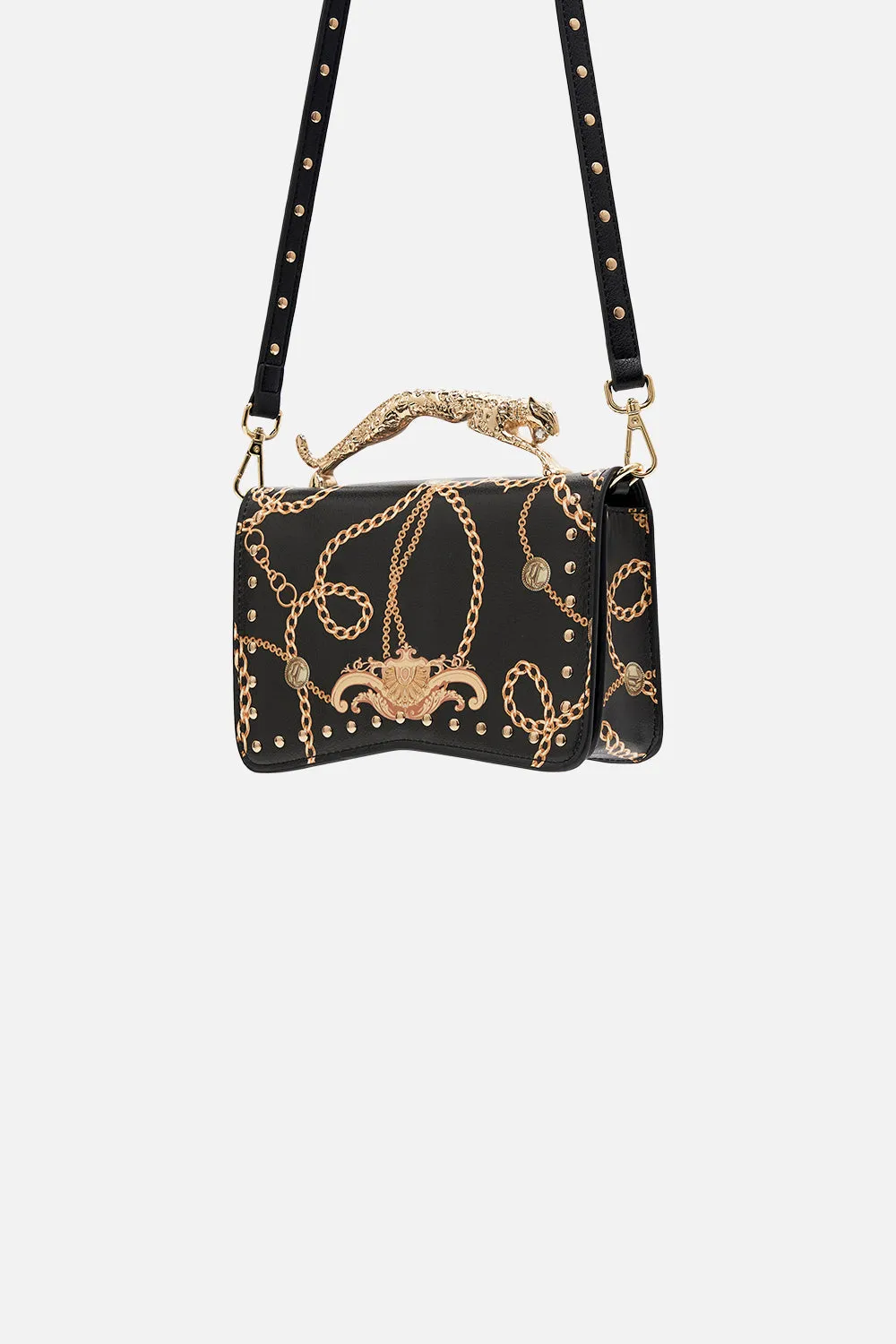 EAST WEST BAG W LEOPARD HANDLE TETHER ME NOT