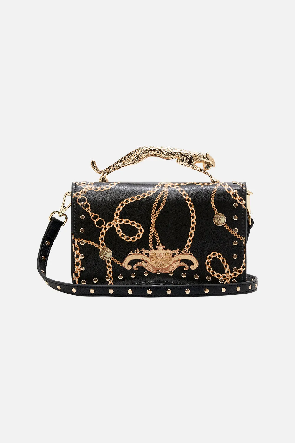 EAST WEST BAG W LEOPARD HANDLE TETHER ME NOT