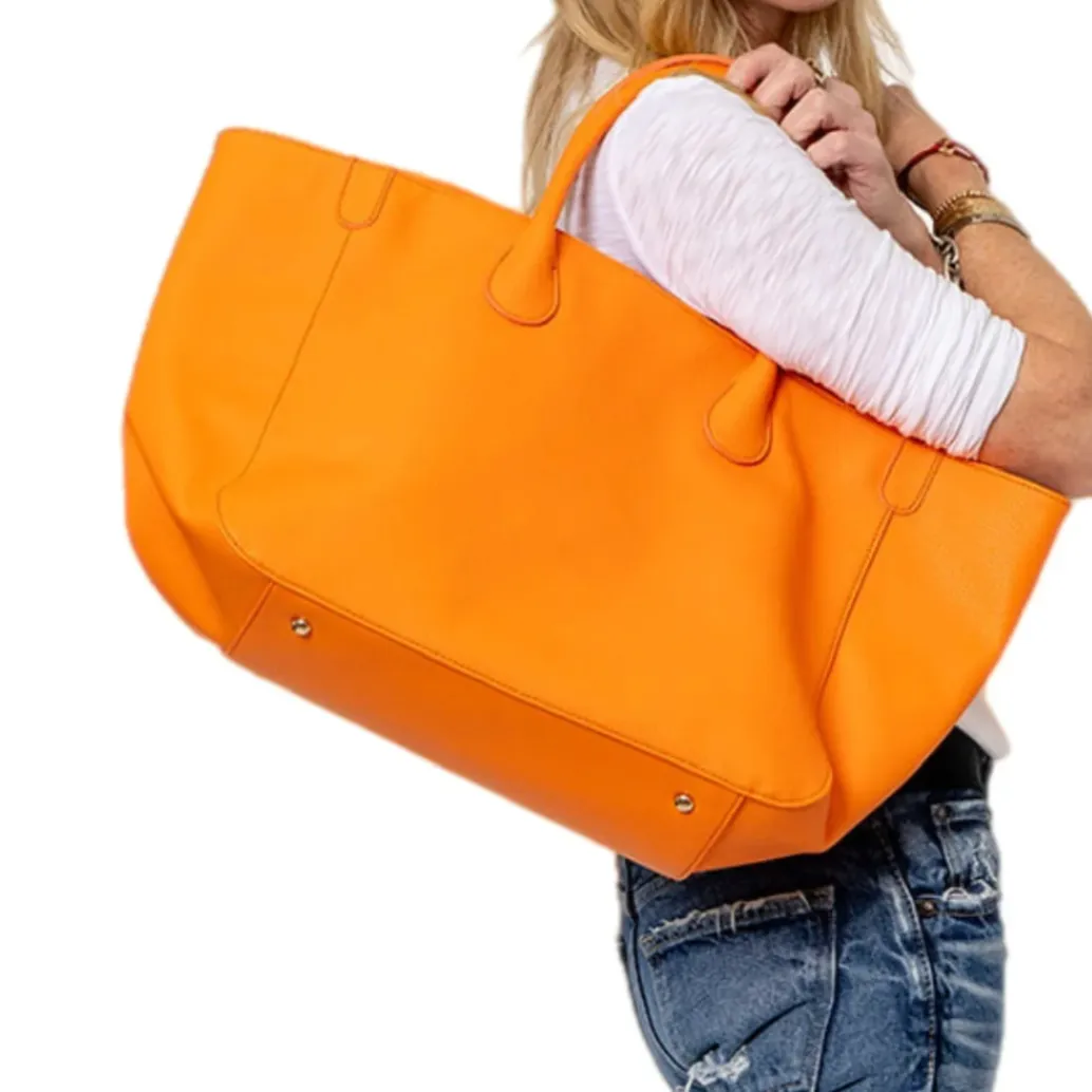 Everyday Vegan Tote Removable Charms  - Orange