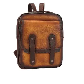Funky Brown Leather Womens Backpack Bag Purse Cool Backpacks for Women