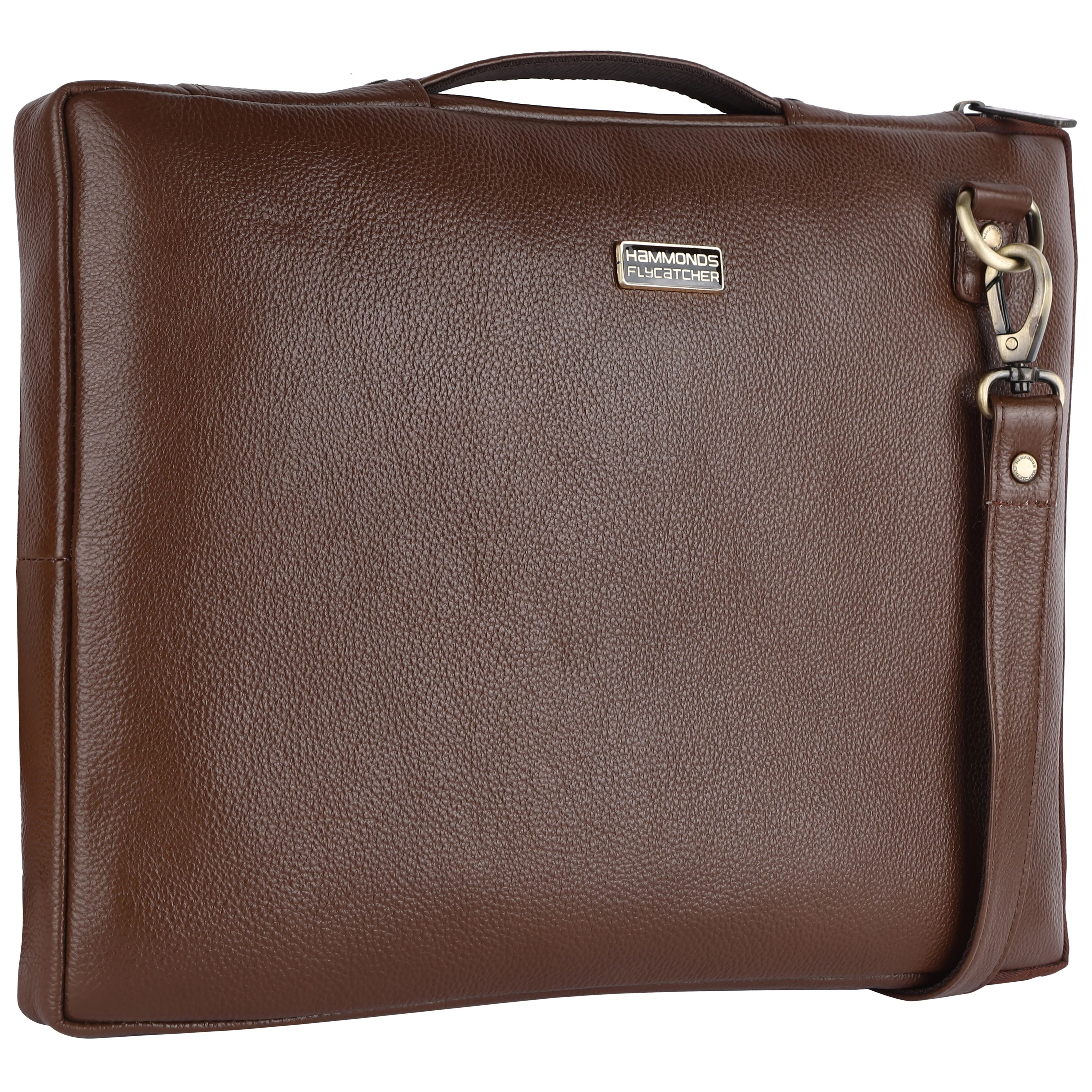Genuine Leather Stylish Slim Laptop Sleeve Bag - Fits up to 15.6 Inch Laptop/MacBook