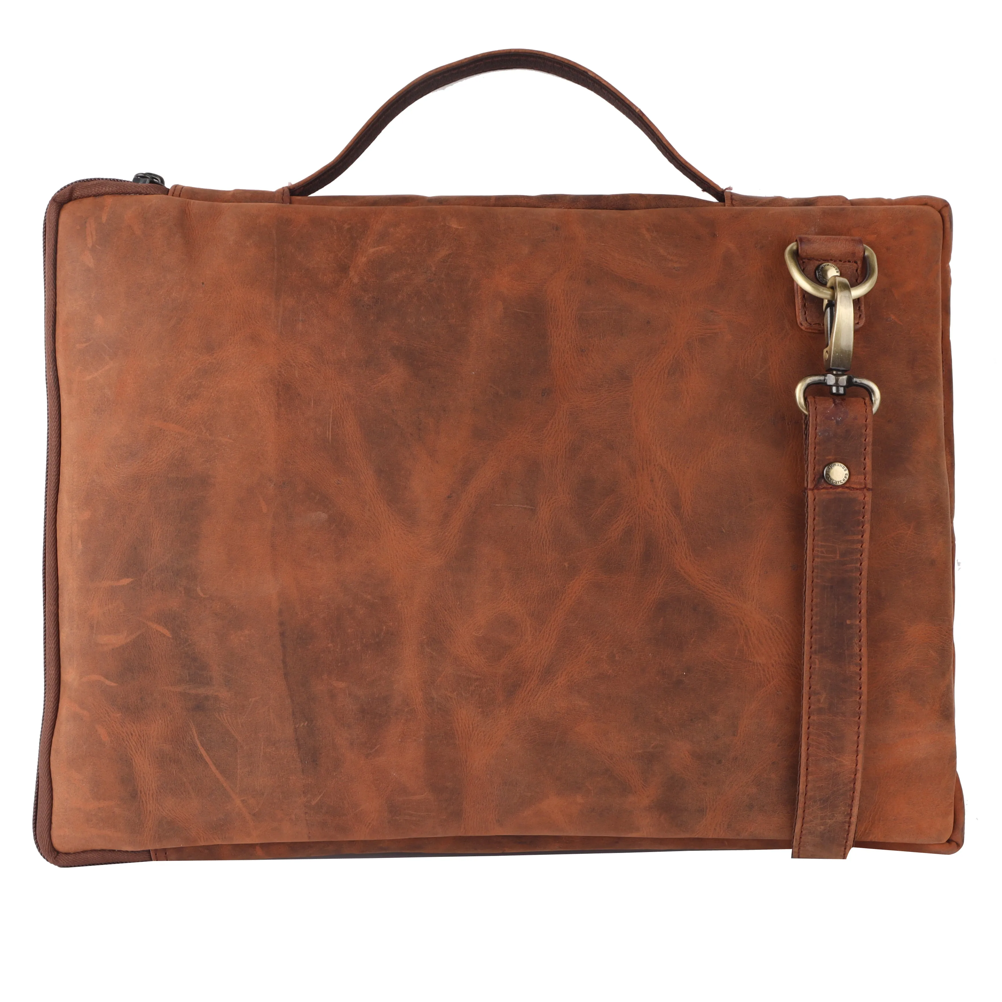 Genuine Leather Stylish Slim Laptop Sleeve Bag - Fits up to 15.6 Inch Laptop/MacBook