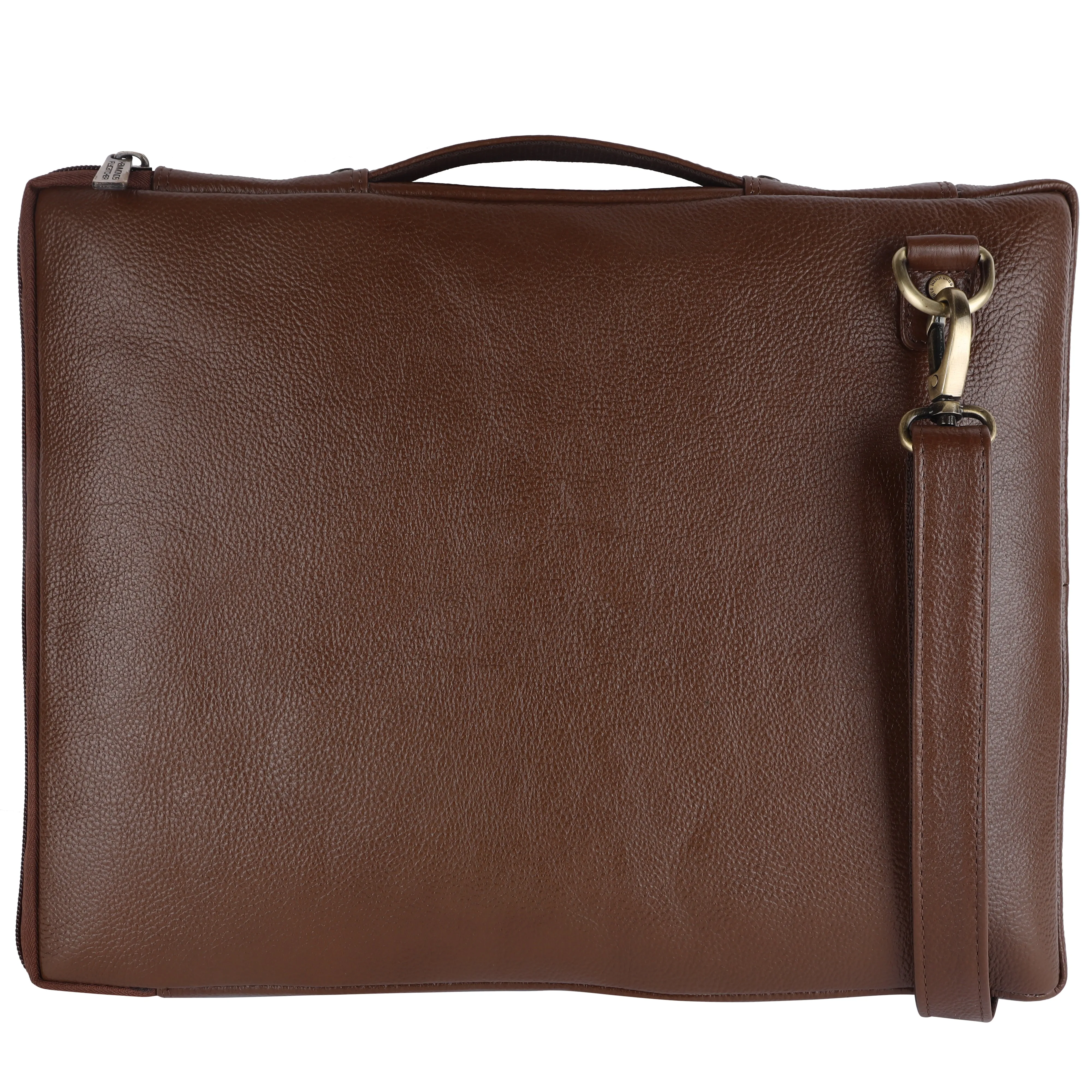 Genuine Leather Stylish Slim Laptop Sleeve Bag - Fits up to 15.6 Inch Laptop/MacBook