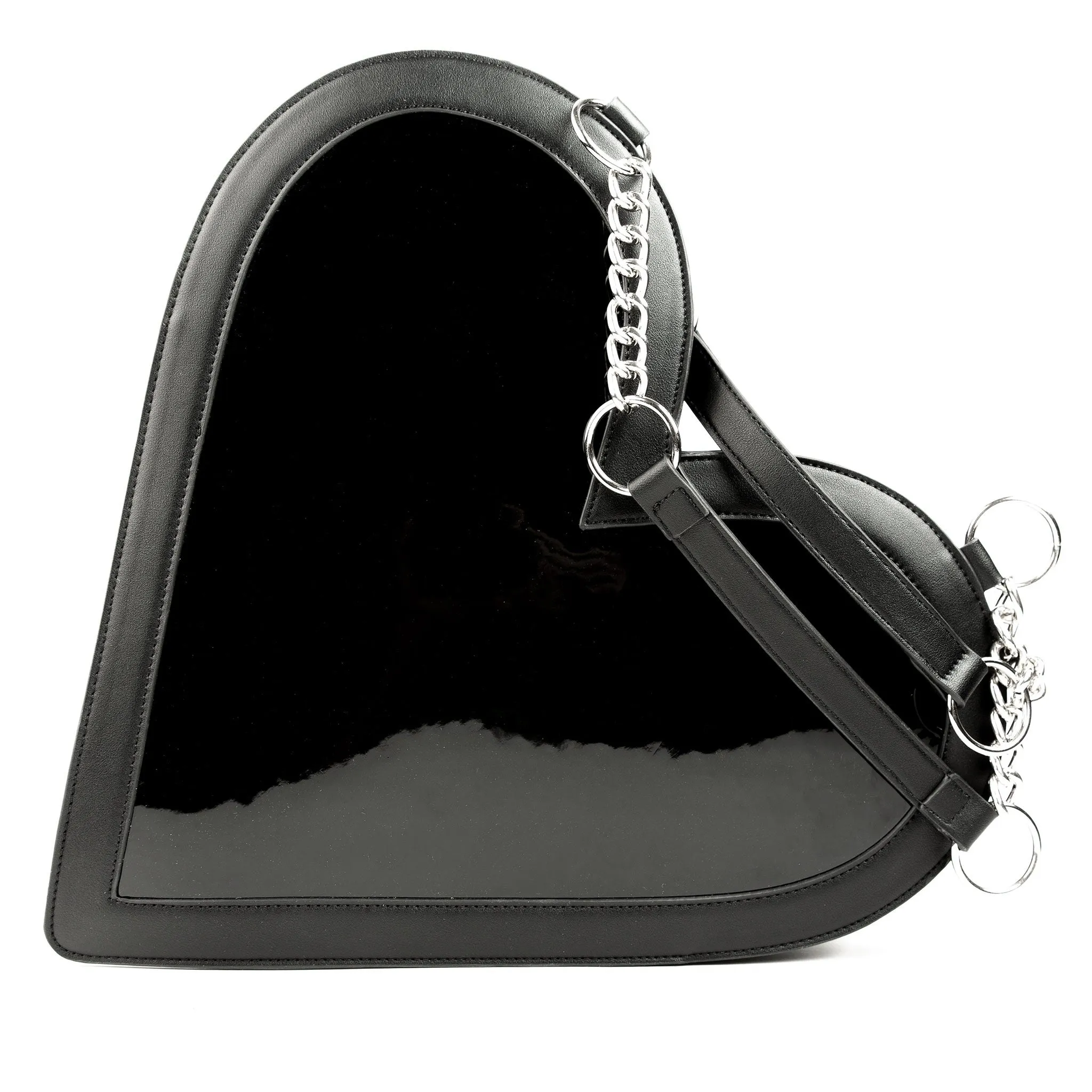 Glossy Heartbreaker Vegan Leather Purse