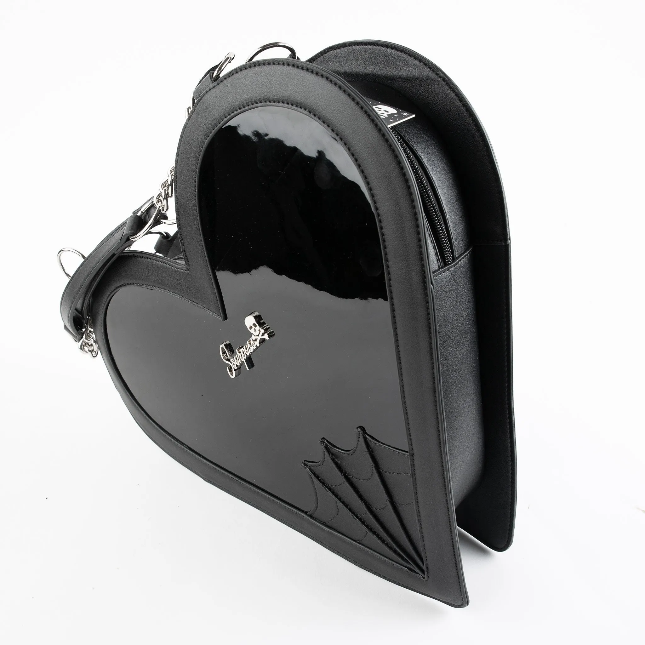 Glossy Heartbreaker Vegan Leather Purse