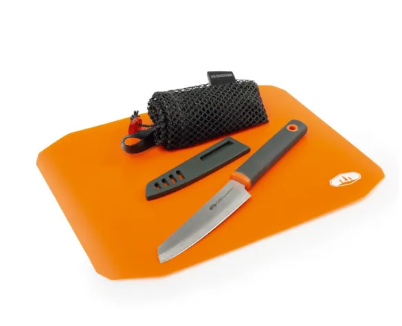 GSI Santoku Roll Up Cutting Board Knife Set
