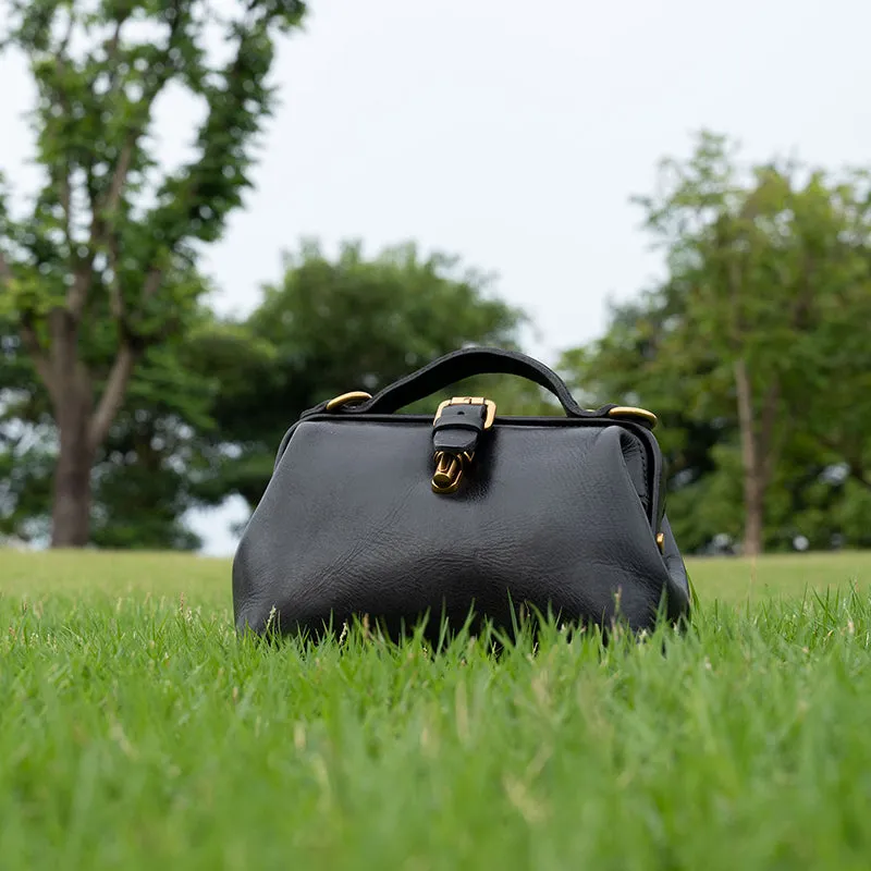 Handmade Doctor Satchel Italian Leather Doctor Bags Top Handle Bag Women's Cowhider Handbag