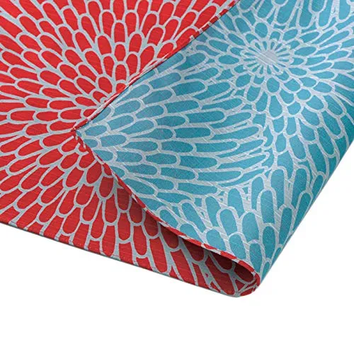 Honjien: Reversible Furoshiki Wrapping Cloth– 100% Cotton with Isa Monyo Classical Pattern