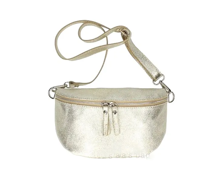 JADE   Italian leather sling/waist bag with detachable strap
