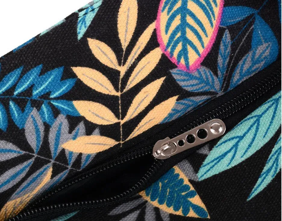 Leaf Print Beach Shopping Tote Bag