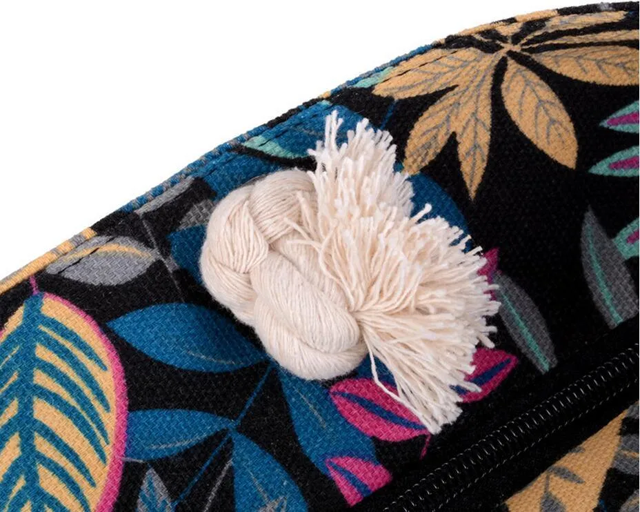 Leaf Print Beach Shopping Tote Bag