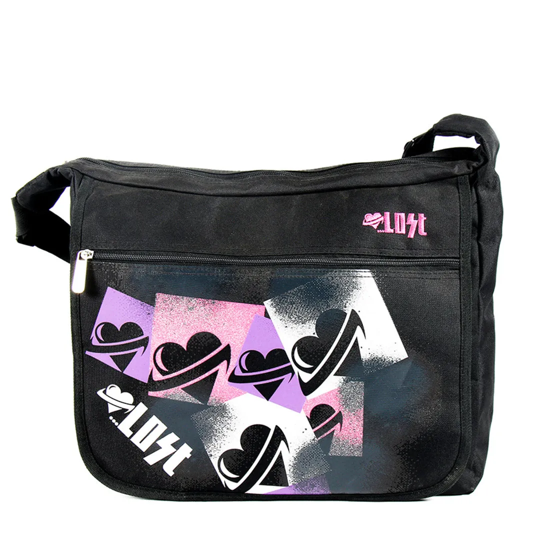 Lost - Black & Pink - Sling Bag - LS-S201 Pink