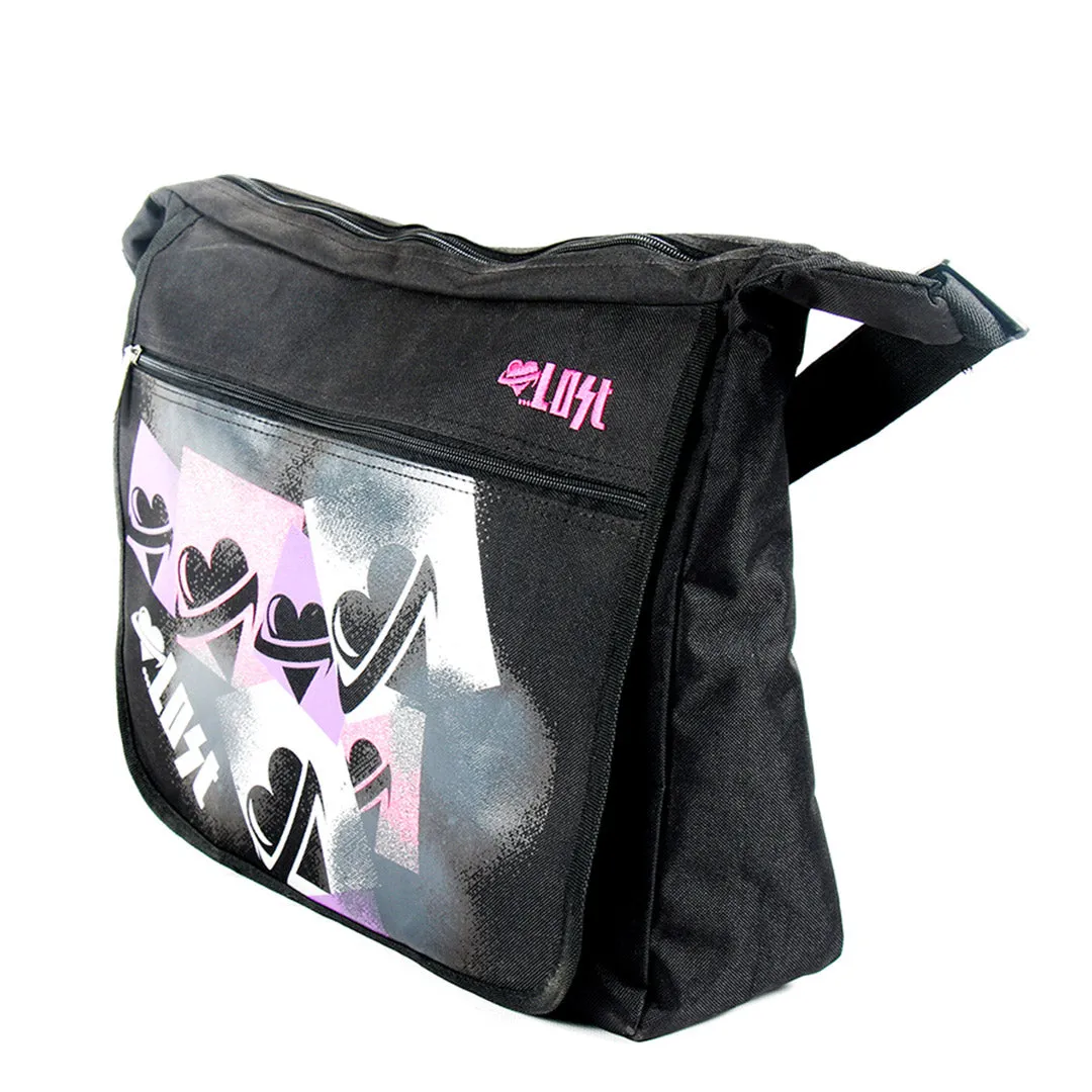 Lost - Black & Pink - Sling Bag - LS-S201 Pink