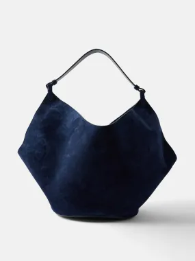 Lotus medium suede tote bag