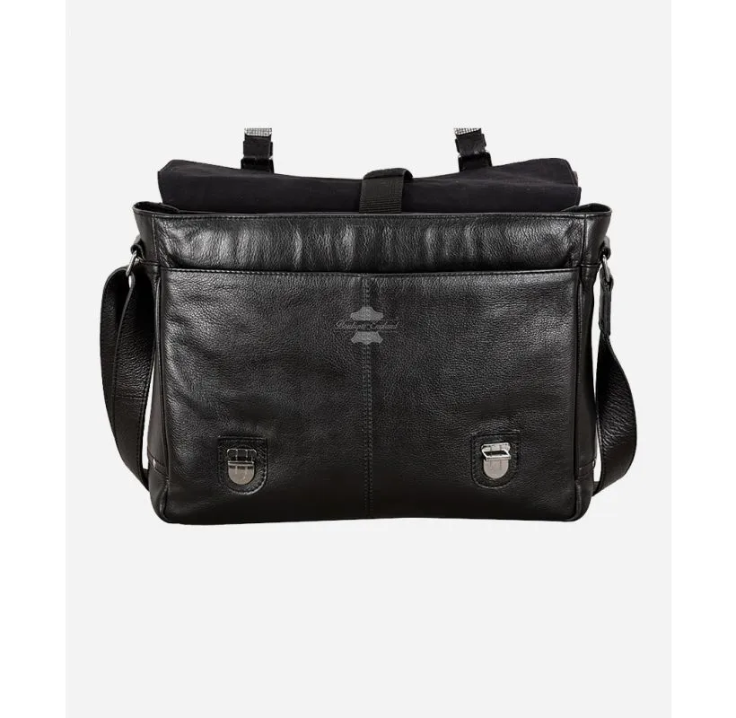 Mens Laptop Bag Leather Briefcase Satchel Shoulder Messenger Bag