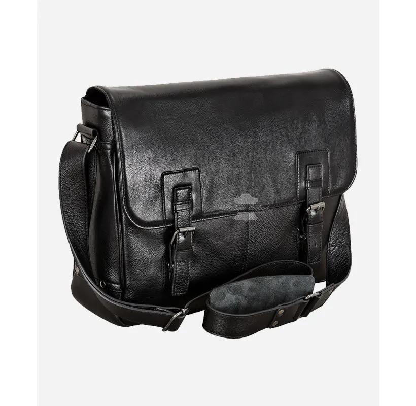Mens Laptop Bag Leather Briefcase Satchel Shoulder Messenger Bag