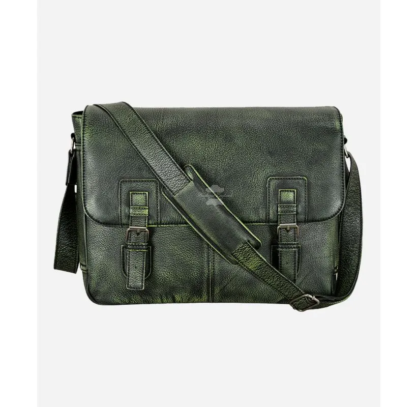 Mens Laptop Bag Leather Briefcase Satchel Shoulder Messenger Bag