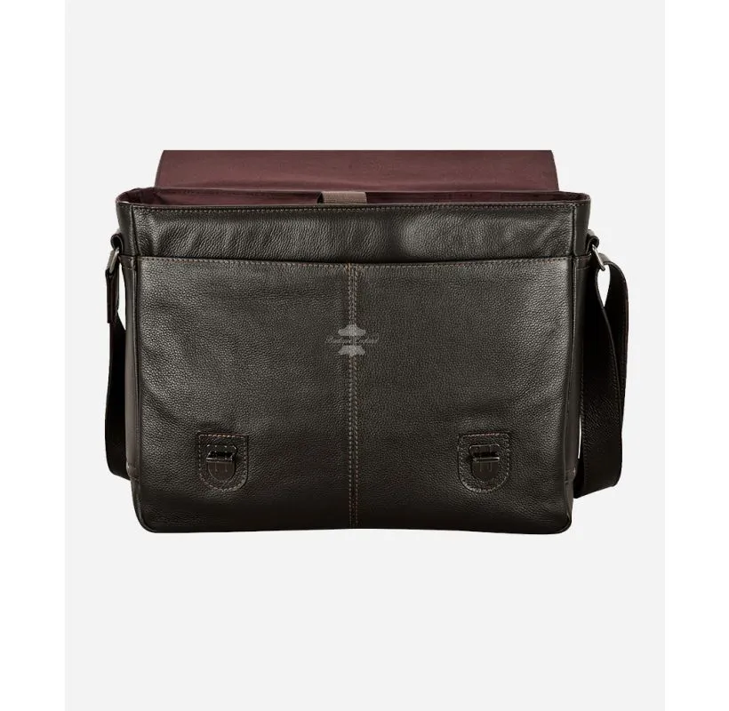 Mens Laptop Bag Leather Briefcase Satchel Shoulder Messenger Bag