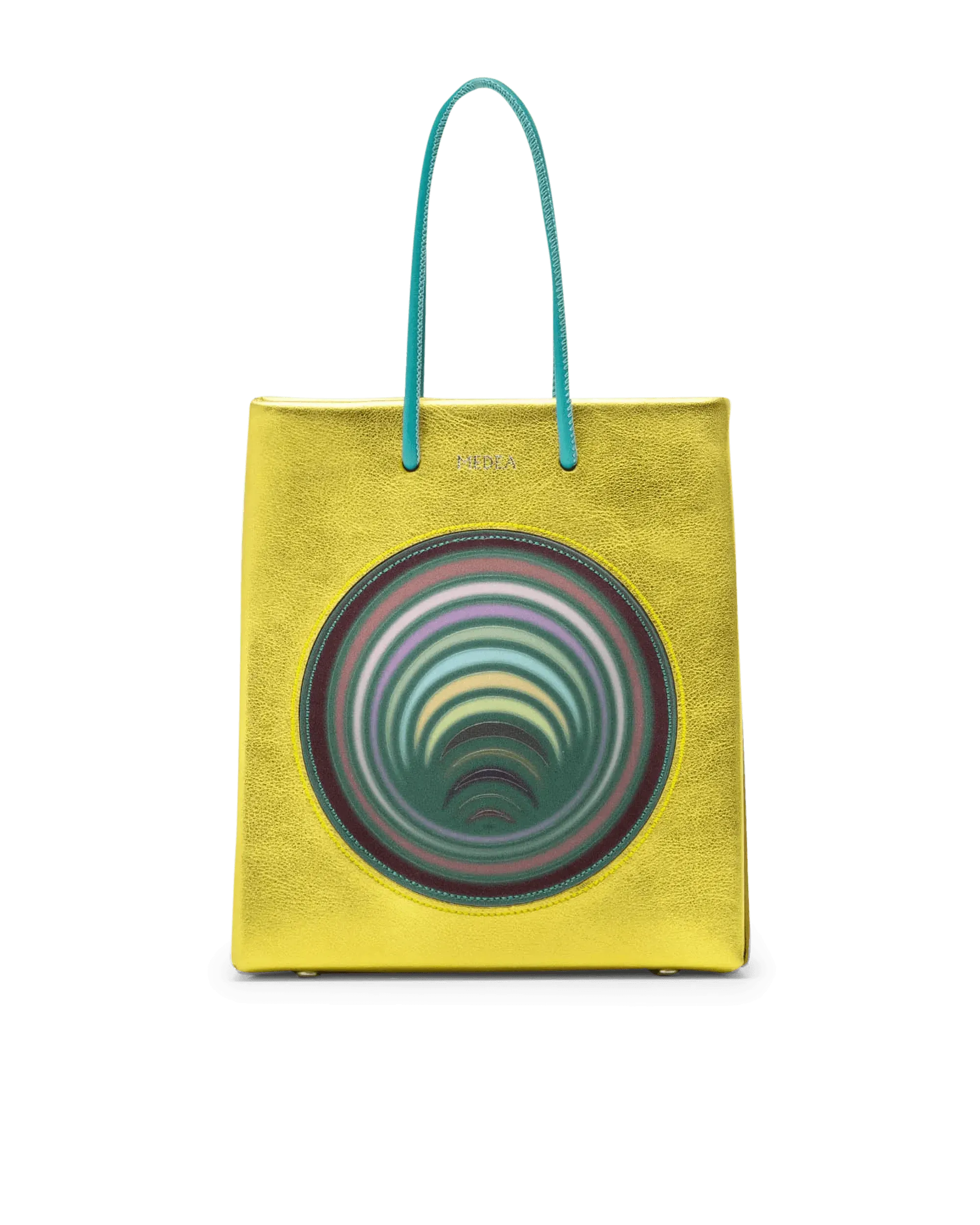 Metallic Gold Short Medea Bag