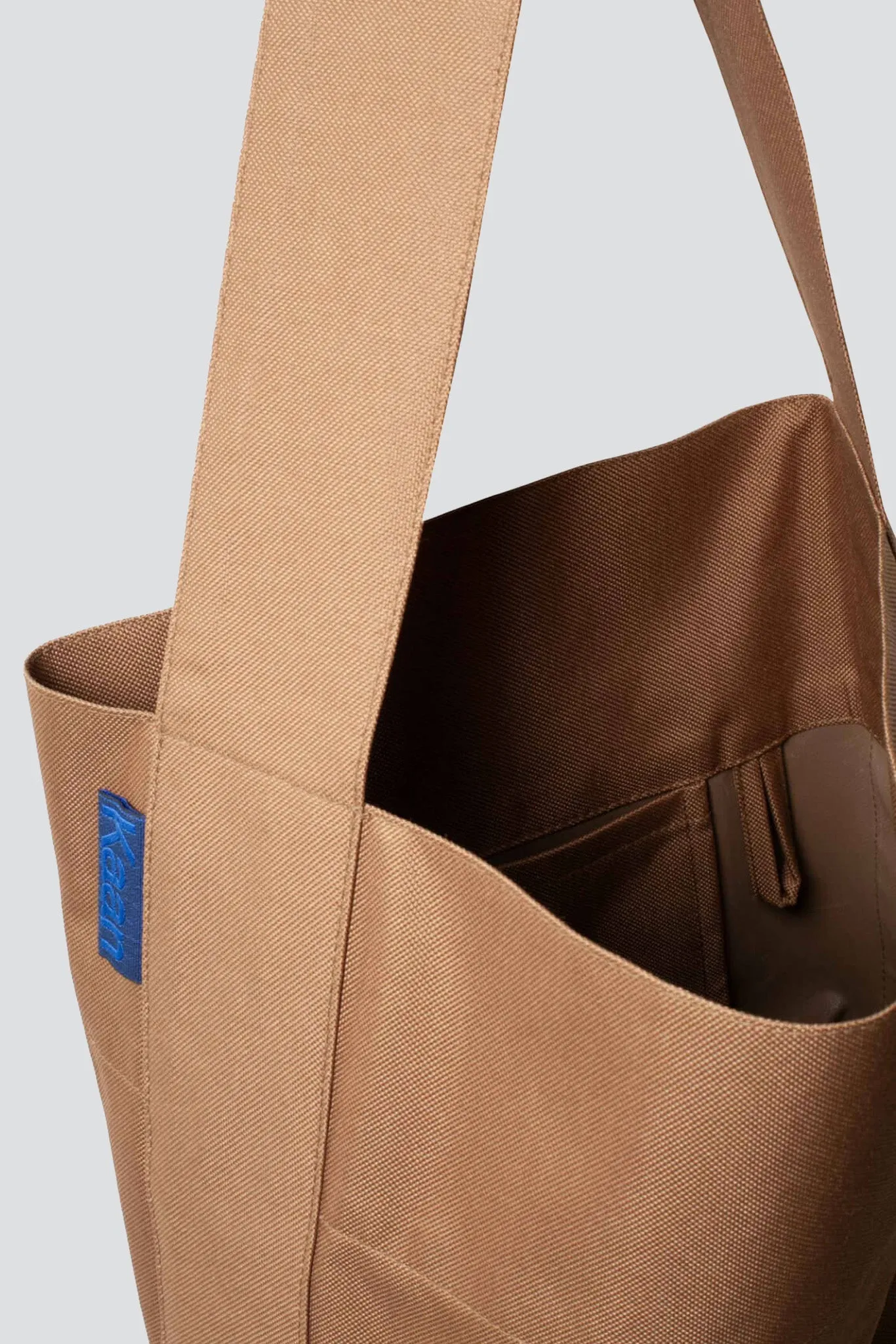 Mocha Waterproof Canvas Bucket Tote