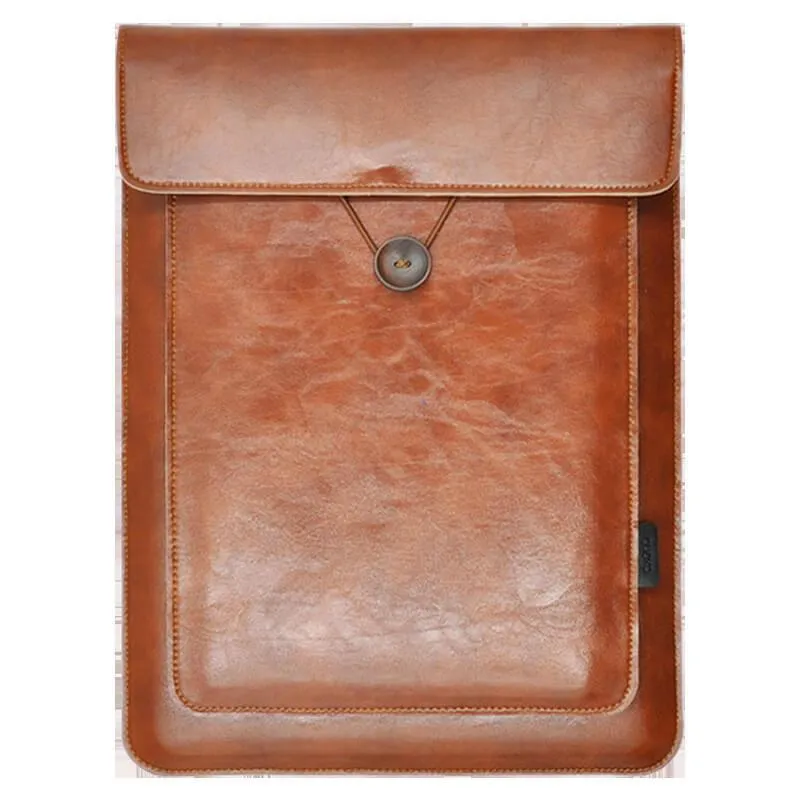 Modern Faux Leather Laptop Sleeve