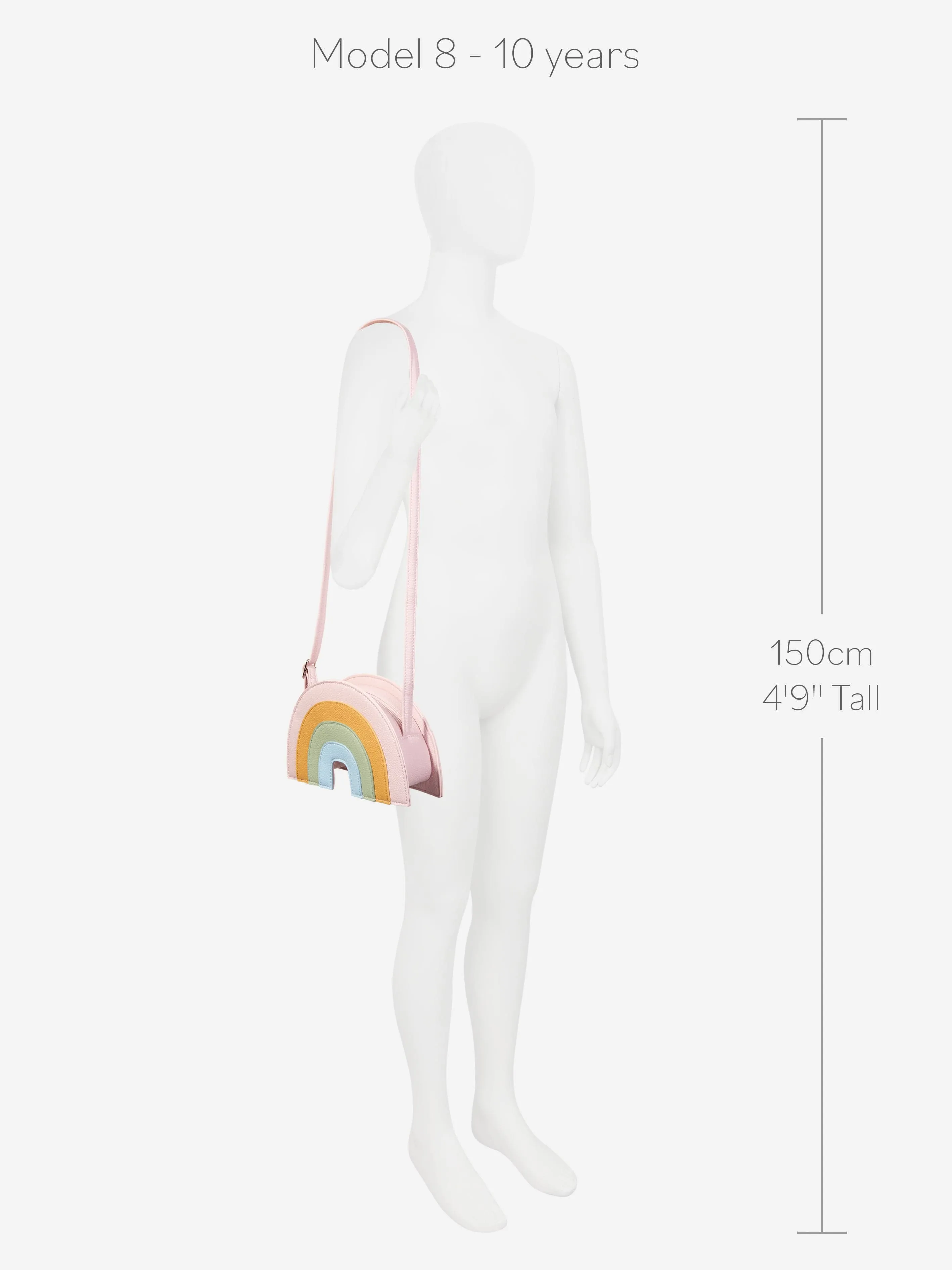 Molo Girls Rainbow Shoulder Bag (W:24cm) In Multicolour