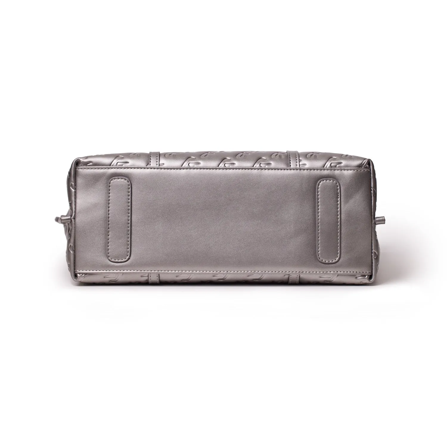 MONOGRAM SLEEK TOTE - PLATINUM
