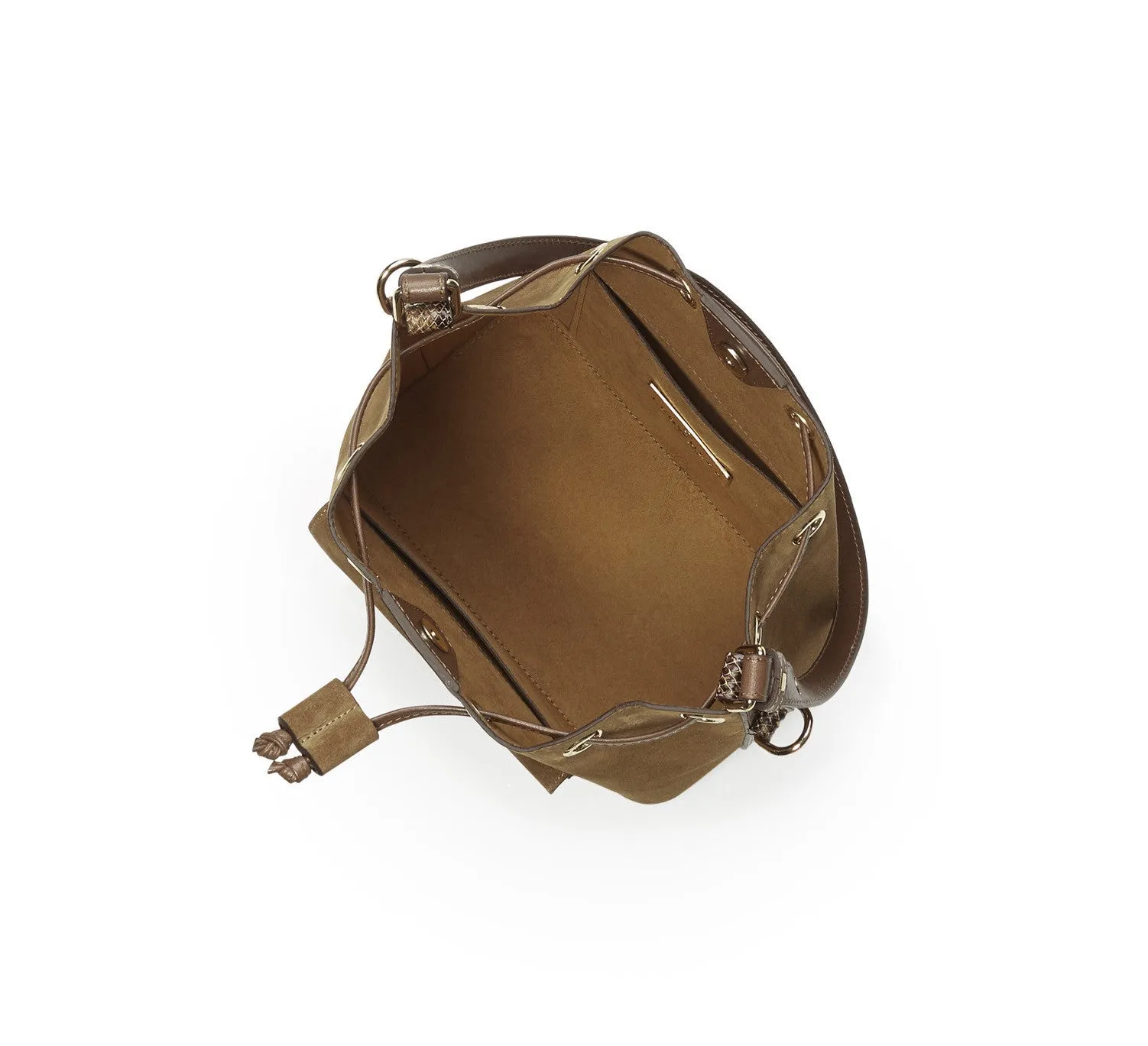 Morgan cognac gold bag