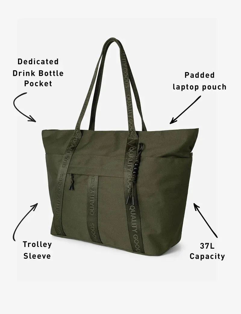 MR SIMPLE - Jasper Large Tote - Army
