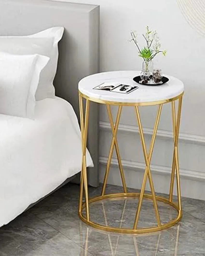 Opulent X Marble End Table