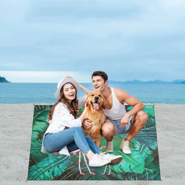 Outdoor Color Beach Mat Waterproof Picnic Mat, Size:1x1.4m(Fish Pattern)