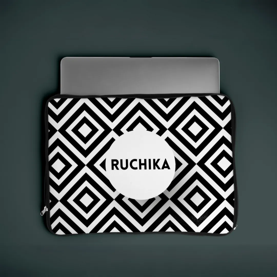 Personalized Laptop Sleeve - Hex Print