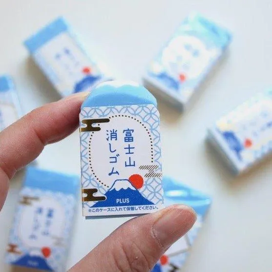 PLUS 36-591 Fun Eraser Creative Eraser Mount Fuji Eraser Fun Stationery Blue Mount Fuji