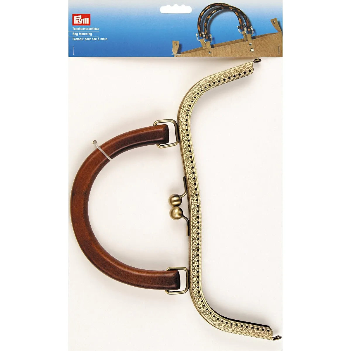 Prym Antique Brass bag handle and fastening | Kylie