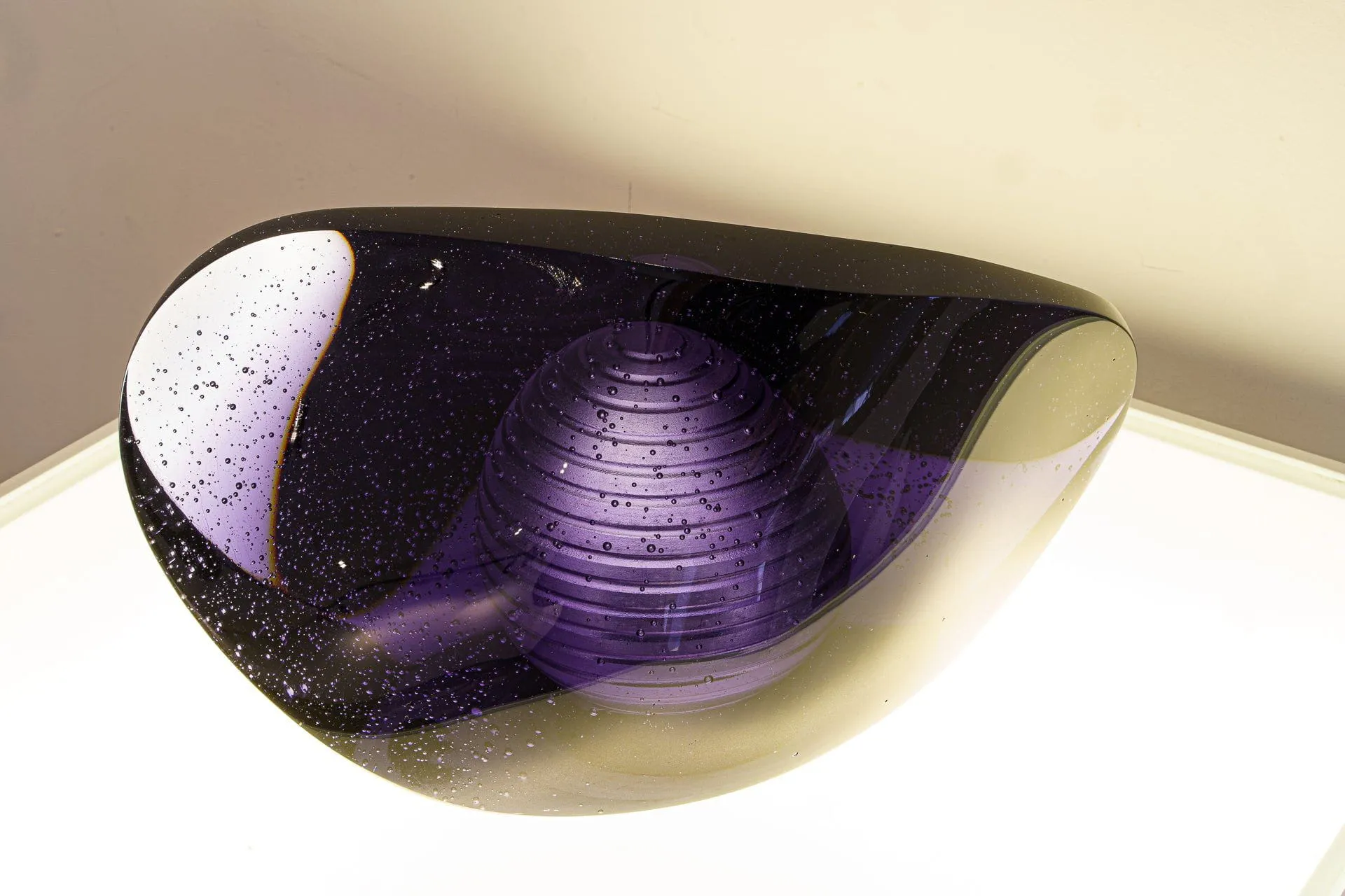 "Piece of time" Exclusive Molded Glass Urn for Ashes