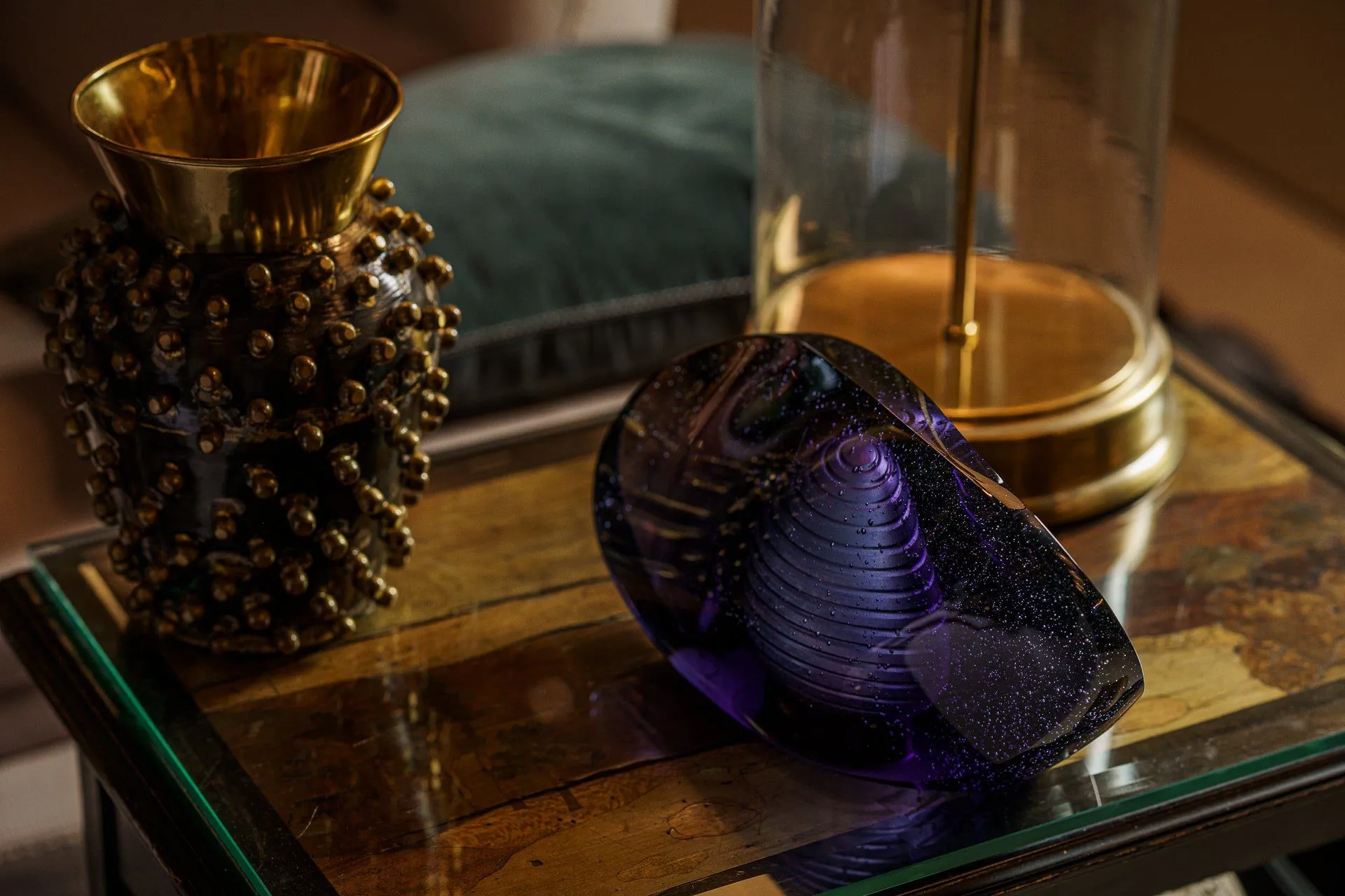 "Piece of time" Exclusive Molded Glass Urn for Ashes