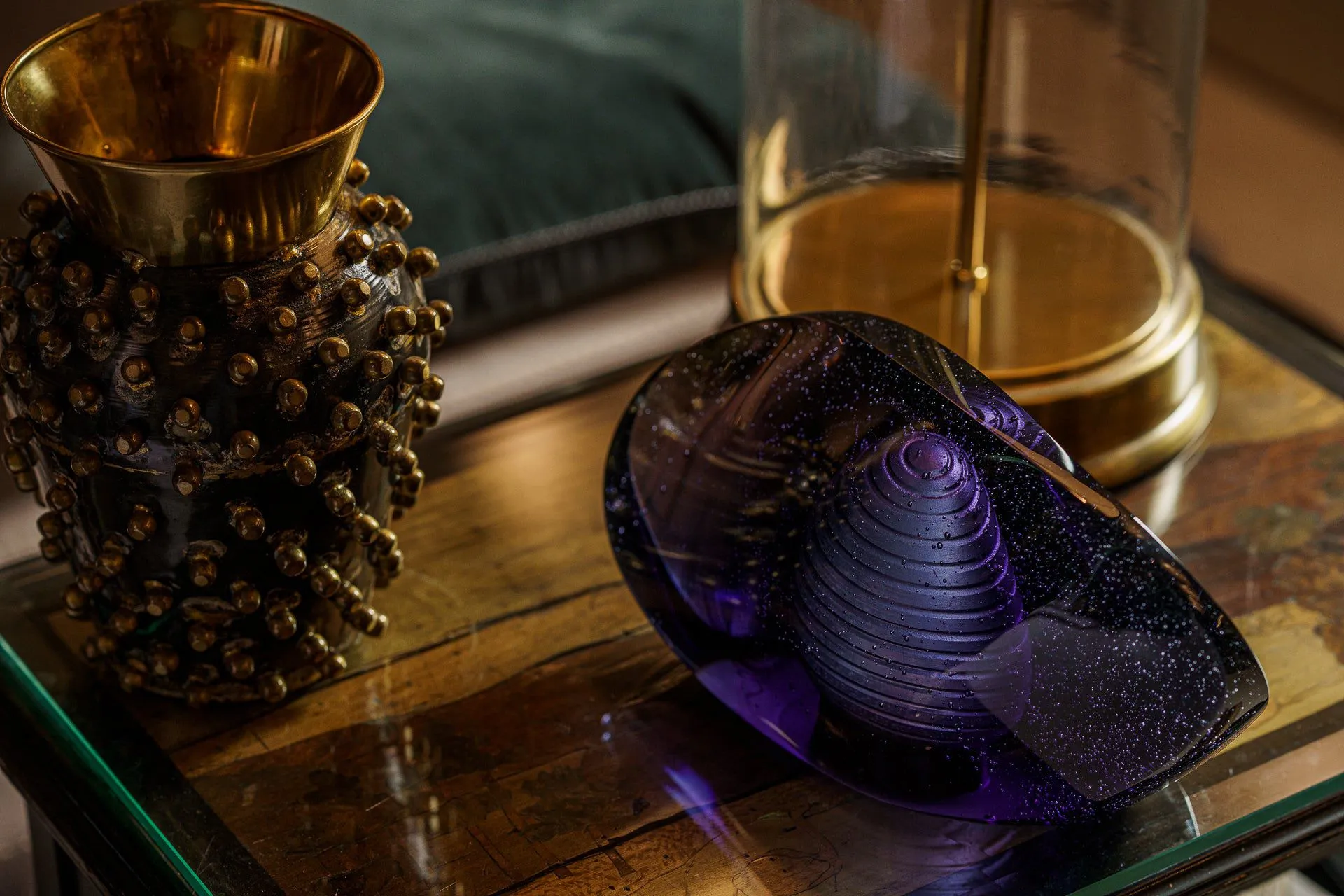 "Piece of time" Exclusive Molded Glass Urn for Ashes