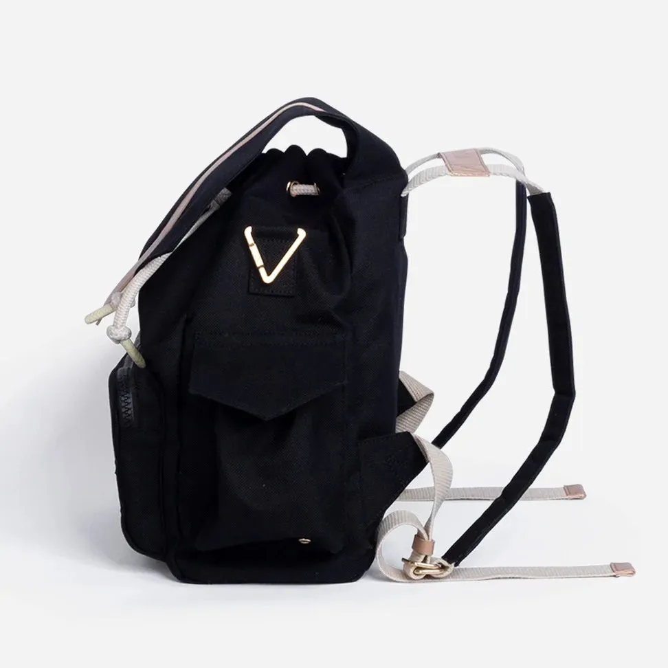 Ransel Diaper Bag - Black/Classic Vegan - KAOS