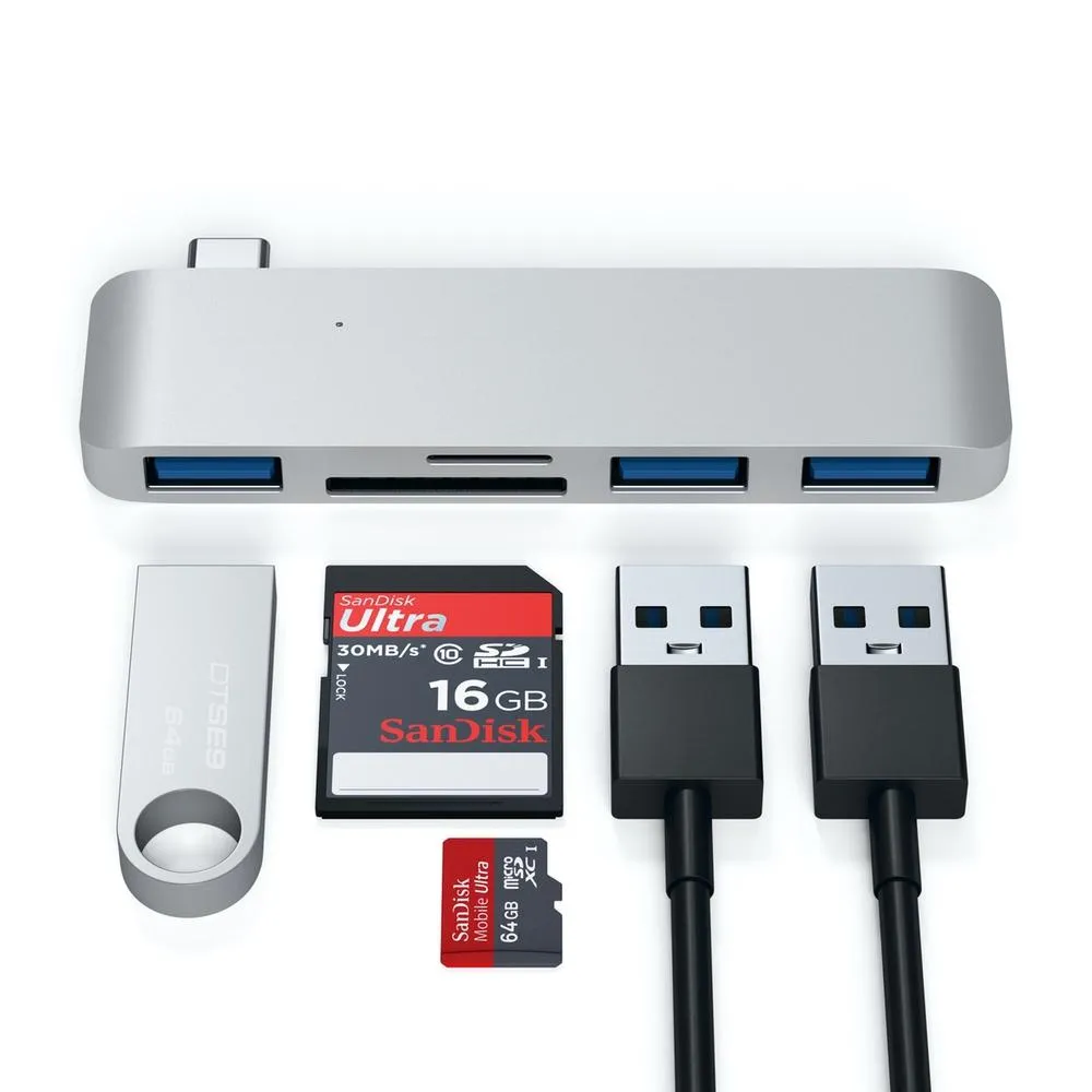 Satechi USB-C/USB 3.0 3-in-1 Combo Hub - Space Grey